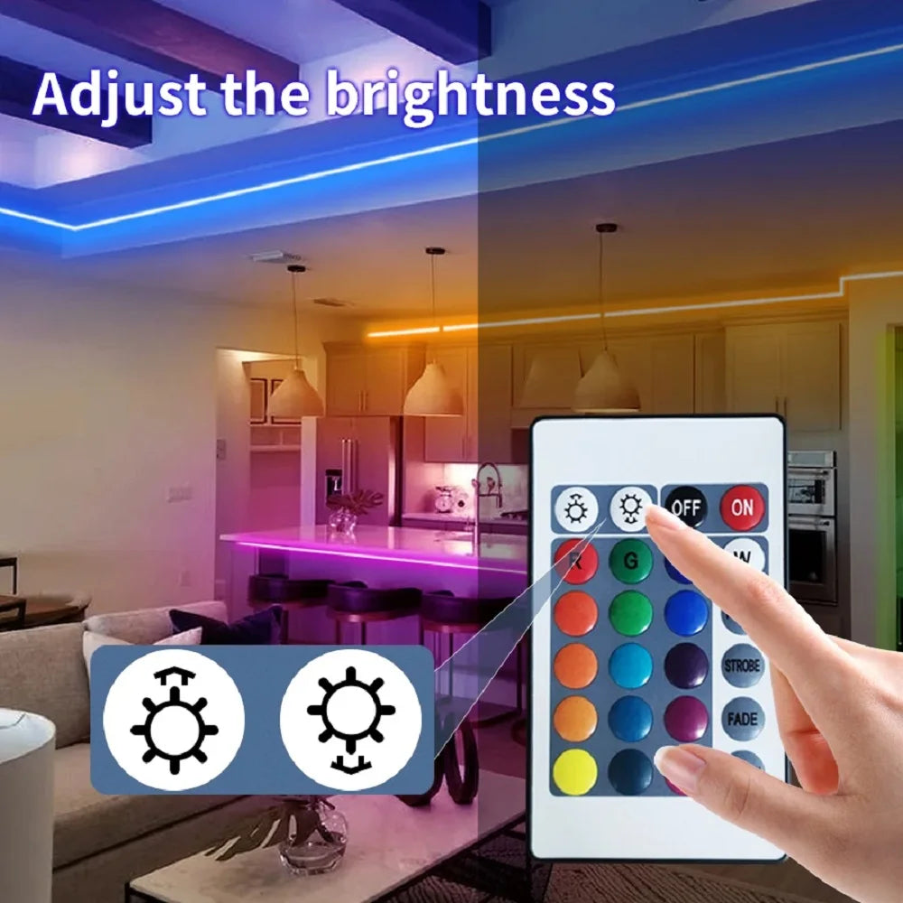 FlexGlow™ RGB LED Strip Light with Remote