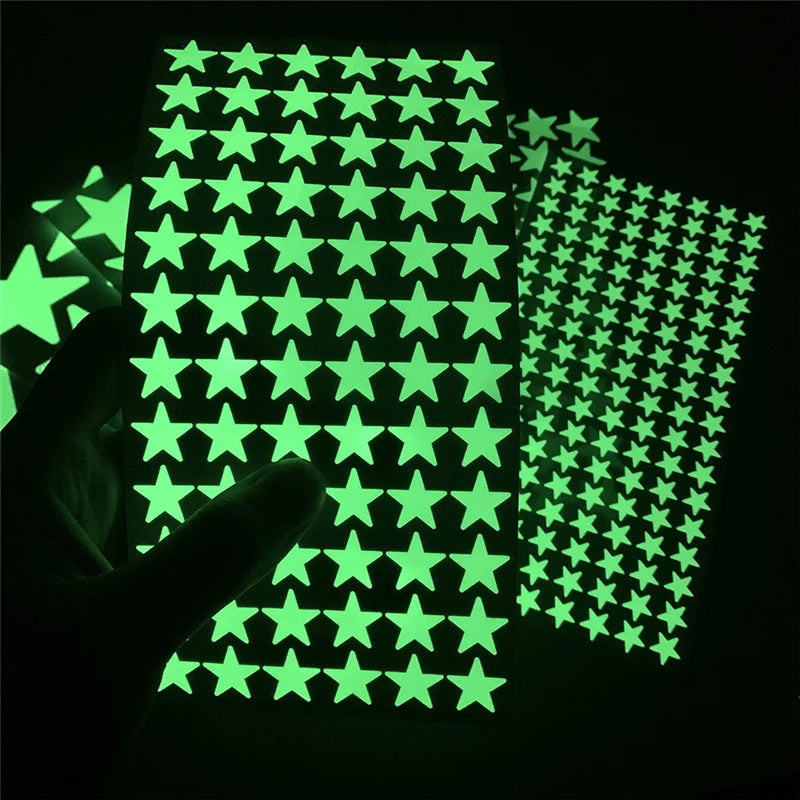 NightGlow™ 3D Glow-in-the-Dark Star Stickers