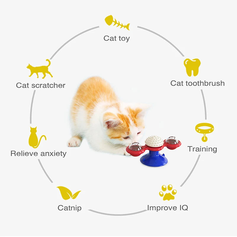 Interactive Windmill Cat Scratcher & Toy