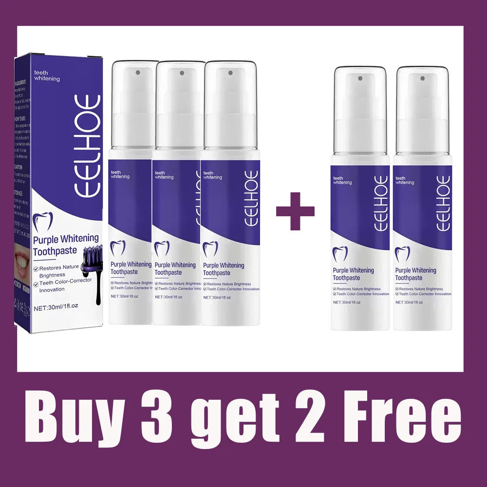 5D Teeth Whitening Toothpaste - Natural Formula for Brighter Smile