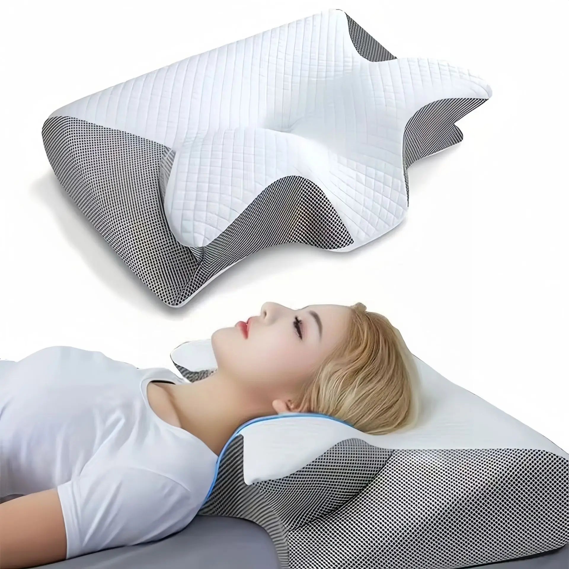 Orthopedic Neck Pillow - Memory Foam for Pain Relief