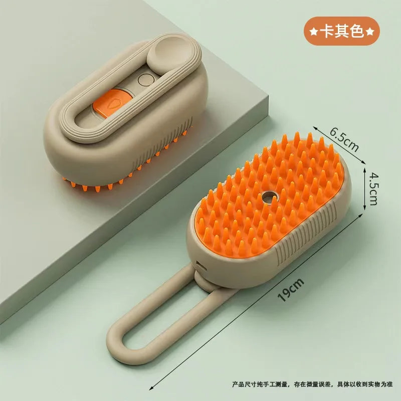 3-in-1 Steam Grooming Brush for Dogs & Cats