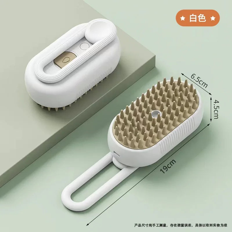 3-in-1 Steam Grooming Brush for Dogs & Cats