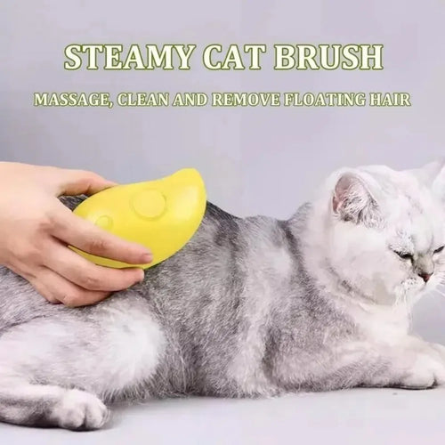 3-in-1 Steam Grooming Brush for Dogs & Cats