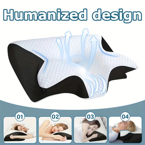 Orthopedic Neck Pillow - Memory Foam for Pain Relief
