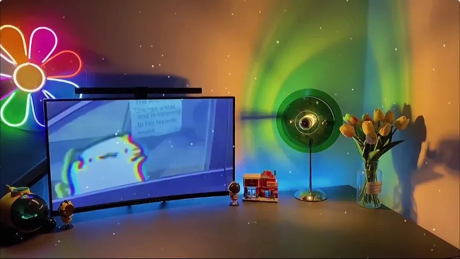 AuraGlow™ Rainbow Sunset Lamp