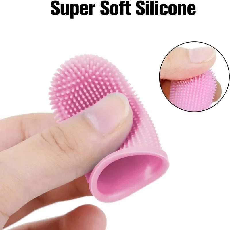 360° Silicone Finger Toothbrush for Dogs & Cats